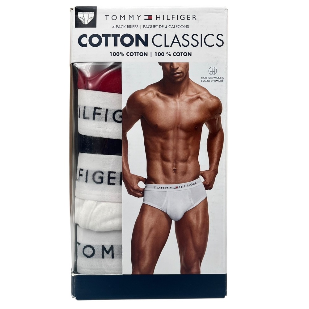 Men's Tommy Hilfiger 4-pack Cotton Classic Briefs Size XL (Waist 40-42")